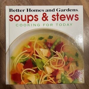Vintage "Soups and Stews" Hardcover Cookbook